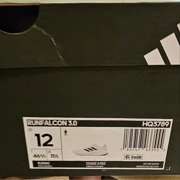 Adidas RunFalcon 3.0 mens sneakers size 12. New in box