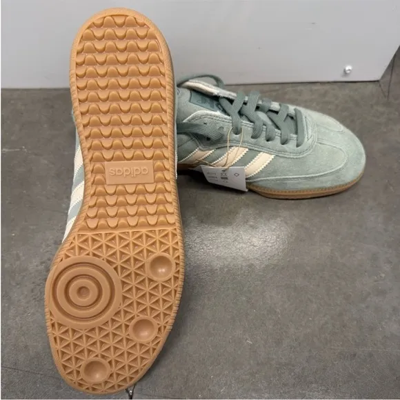 adidas Samba ADV Silver Green / Wonder White / Gold Metallic