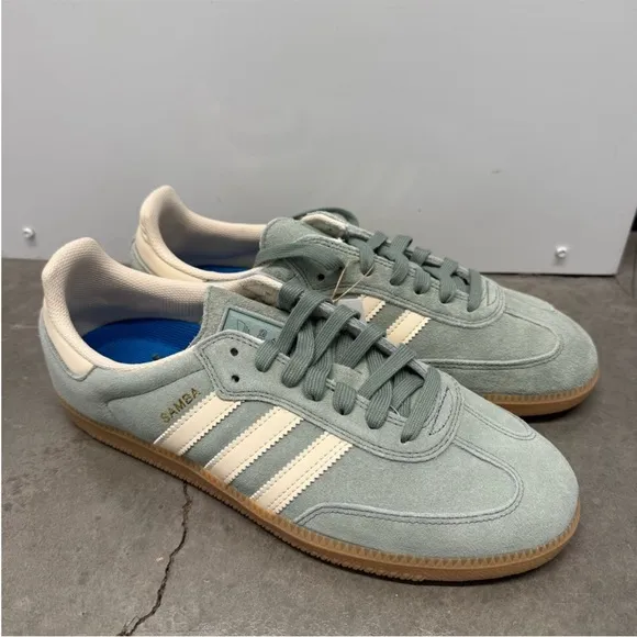adidas Samba ADV Silver Green / Wonder White / Gold Metallic