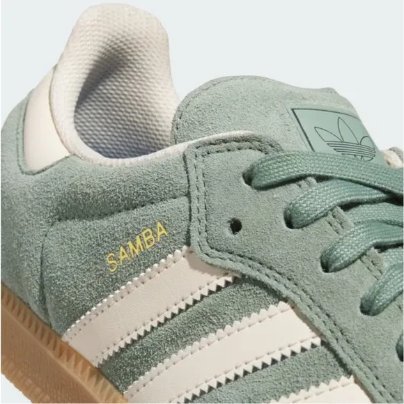 adidas Samba ADV Silver Green / Wonder White / Gold Metallic