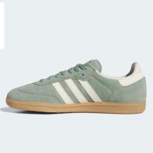 adidas Samba ADV Silver Green / Wonder White / Gold Metallic