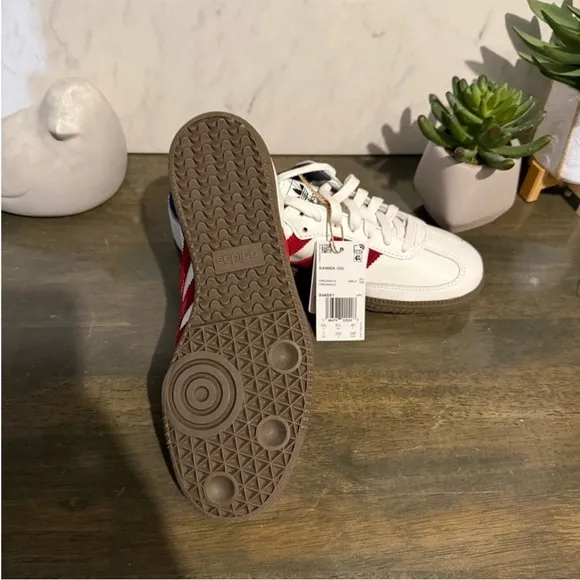 adidas Samba OG White / Victory Red / Night Indigo