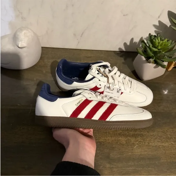 adidas Samba OG White / Victory Red / Night Indigo