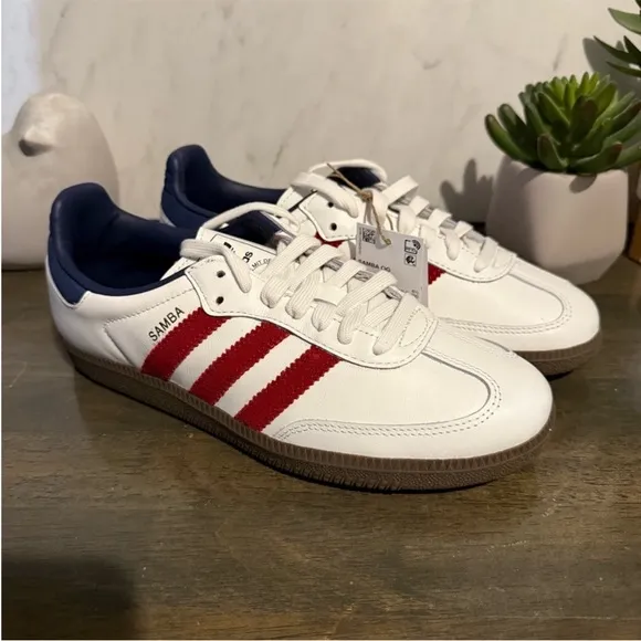 adidas Samba OG White / Victory Red / Night Indigo