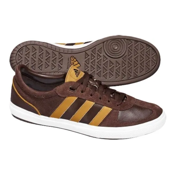 Adidas Samba Vulc Li Soccer Sneakers Brown Suede Leather Low‎ Top Men's Size 9.5