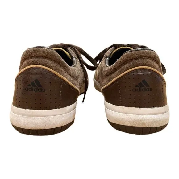 Adidas Samba Vulc Li Soccer Sneakers Brown Suede Leather Low‎ Top Men's Size 9.5