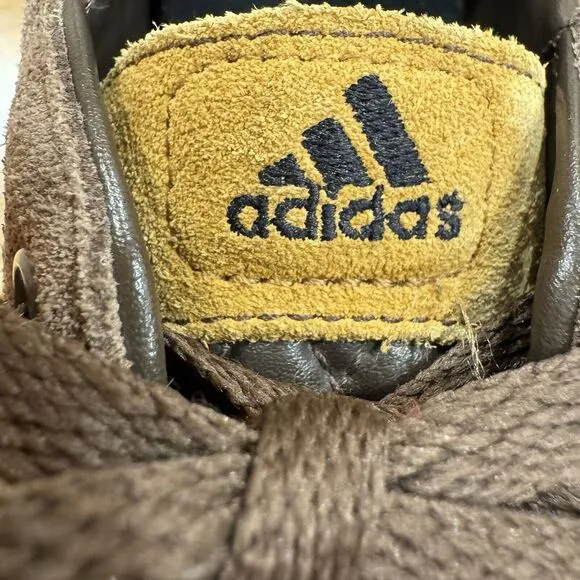Adidas Samba Vulc Li Soccer Sneakers Brown Suede Leather Low‎ Top Men's Size 9.5