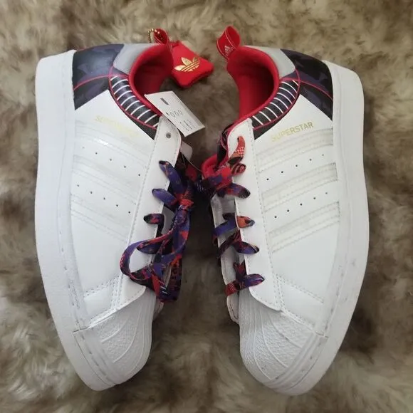 ADIDAS Superstar J &quot;Year of the Ox&quot; Kids Shoes White/Multicolor Size 4.5