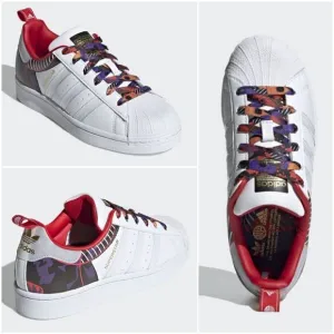 ADIDAS Superstar J &quot;Year of the Ox&quot; Kids Shoes White/Multicolor Size 4.5