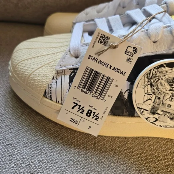 Adidas SuperStar Shell Toe Star Wars Men 7.5 Tsukudo R2D2 Collab 042025