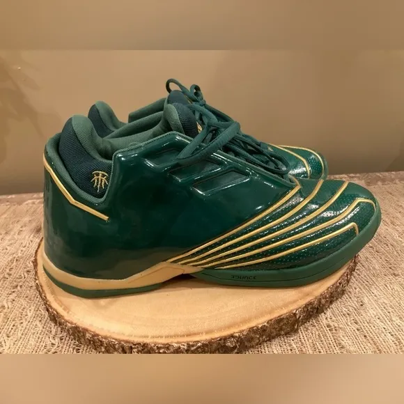 Adidas T-MAC 2 Restomod SVSM Basketball Shoes Green Gold FY9931 Mens Size 11