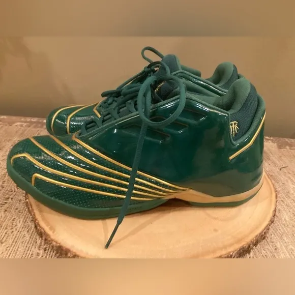 Adidas T-MAC 2 Restomod SVSM Basketball Shoes Green Gold FY9931 Mens Size 11