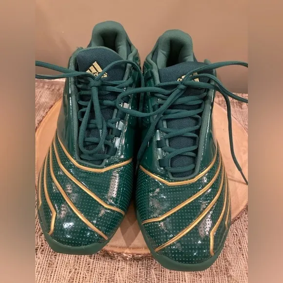 Adidas T-MAC 2 Restomod SVSM Basketball Shoes Green Gold FY9931 Mens Size 11