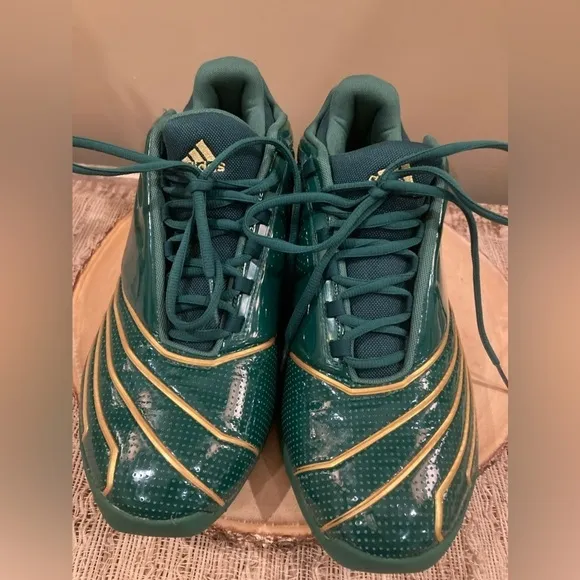 Adidas T-MAC 2 Restomod SVSM Basketball Shoes Green Gold FY9931 Mens Size 11