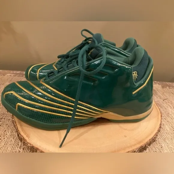 Adidas T-MAC 2 Restomod SVSM Basketball Shoes Green Gold FY9931 Mens Size 11