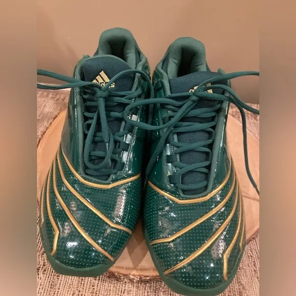 Adidas T-MAC 2 Restomod SVSM Basketball Shoes Green Gold FY9931 Mens Size 11
