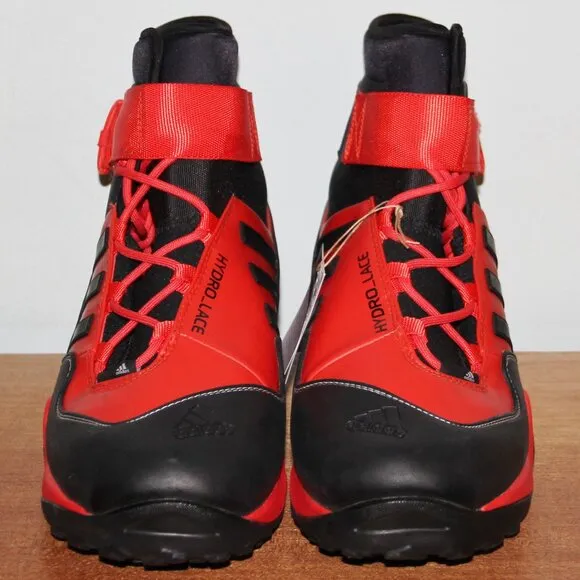 Adidas Terrex Hydro Lace Trail Boots Men's 11 Black Red Canyoneering