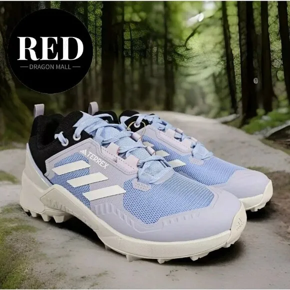 Adidas Terrex Swift R3 Hiking Shoes Blue/Crystal White Coral - Women's Size 8