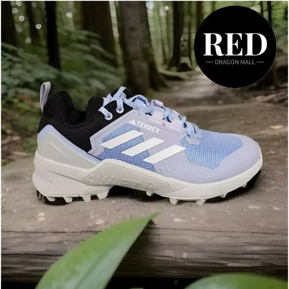 Adidas Terrex Swift R3 Hiking Shoes Blue/Crystal White Coral - Women's Size 8