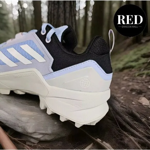 Adidas Terrex Swift R3 Hiking Shoes Blue/Crystal White Coral - Women's Size 8