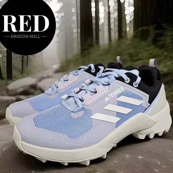 Adidas Terrex Swift R3 Hiking Shoes Blue/Crystal White Coral - Women's Size 8
