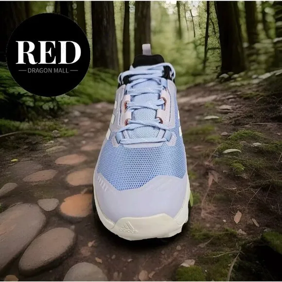 Adidas Terrex Swift R3 Hiking Shoes Blue/Crystal White Coral - Women's Size 8