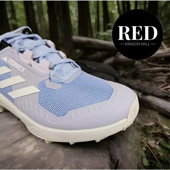 Adidas Terrex Swift R3 Hiking Shoes Blue/Crystal White Coral - Women's Size 8