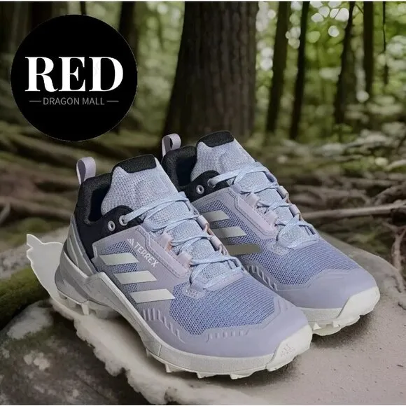 Adidas Terrex Swift R3 Hiking Shoes Blue/Crystal White Coral - Women's Size 8