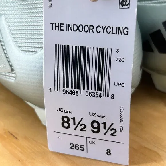 Adidas The Indoor Cycling Mens Size 8.5 Shoes Linen Green Metallic 3-Bolt NEW