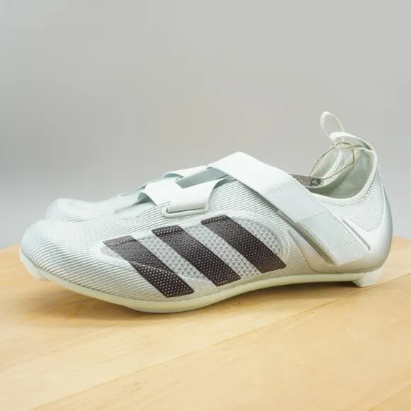 Adidas The Indoor Cycling Mens Size 8.5 Shoes Linen Green Metallic 3-Bolt NEW