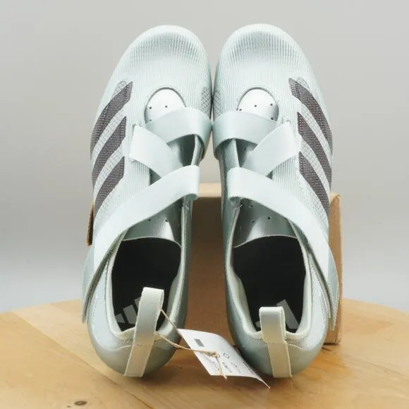 Adidas The Indoor Cycling Mens Size 8.5 Shoes Linen Green Metallic 3-Bolt NEW