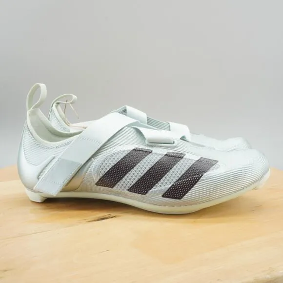 Adidas The Indoor Cycling Mens Size 8.5 Shoes Linen Green Metallic 3-Bolt NEW