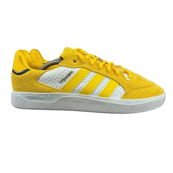Adidas Tyshawn Low Bold Gold White Coe Black Shoes H06338 Men's Size 11.5