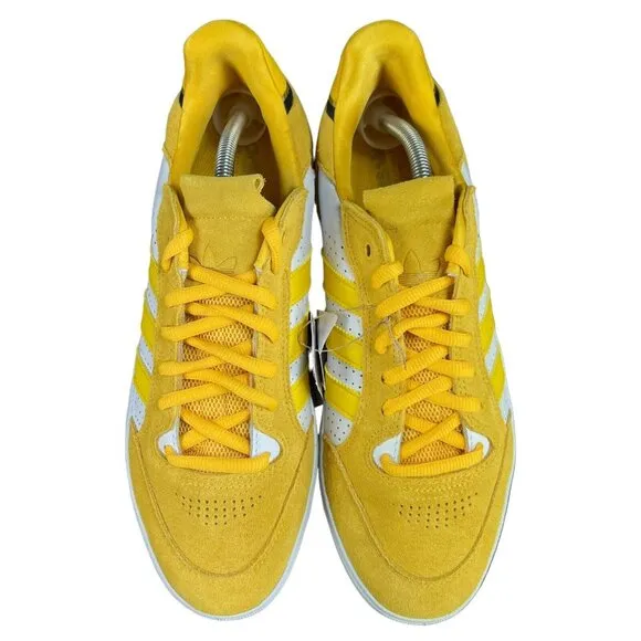 Adidas Tyshawn Low Bold Gold White Coe Black Shoes H06338 Men's Size 11.5