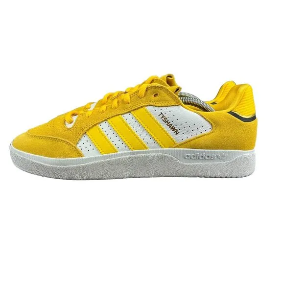 Adidas Tyshawn Low Bold Gold White Coe Black Shoes H06338 Men's Size 11.5