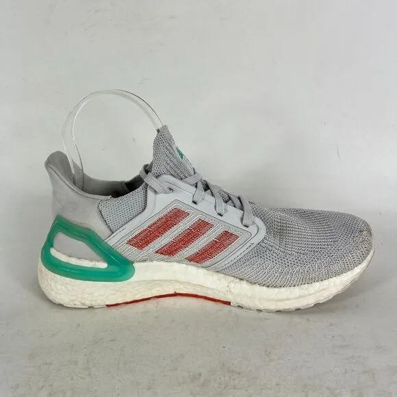 adidas Ultraboost 20 Sneakers Women's 8 Gray White athletic Running Shoes