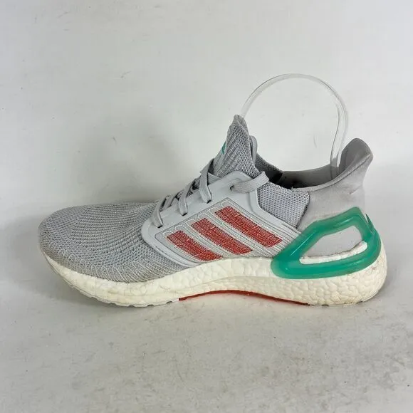 adidas Ultraboost 20 Sneakers Women's 8 Gray White athletic Running Shoes