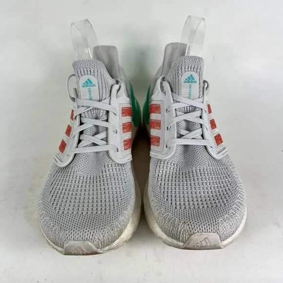adidas Ultraboost 20 Sneakers Women's 8 Gray White athletic Running Shoes