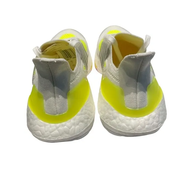 Adidas UltraBoost 21 J White Solar Yellow FZ2929 Pink Black Running Shoes SIZE 4