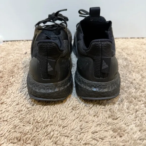 Adidas Ultraboost Running Shoes Cushioned Athletic Sneakers Black Mens 10.5