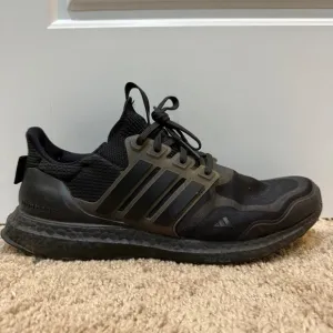 Adidas Ultraboost Running Shoes Cushioned Athletic Sneakers Black Mens 10.5