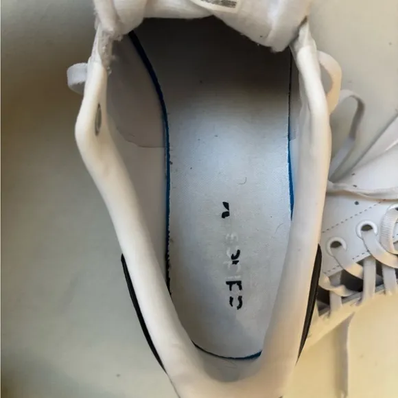 Adidas White and Navy Stan Smiths