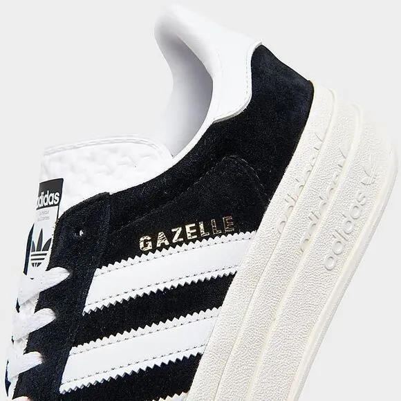 Adidas Women's Gazelle Bold Suede Shoes 'Black' - HQ6912 Brand New Quick Ship