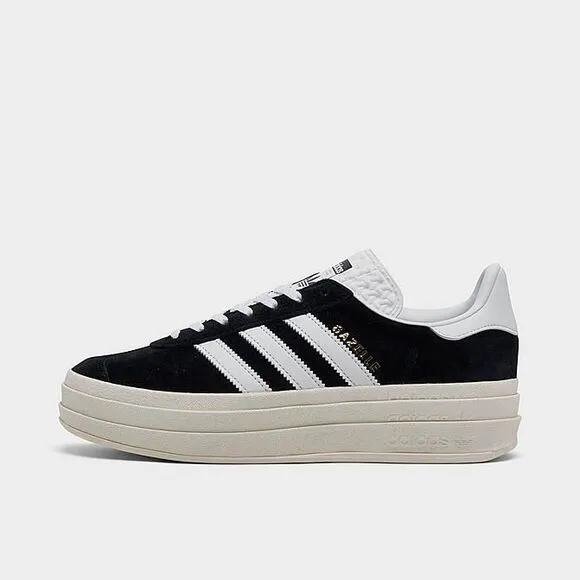 Adidas Women's Gazelle Bold Suede Shoes 'Black' - HQ6912 Brand New Quick Ship