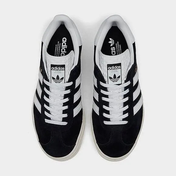 Adidas Women's Gazelle Bold Suede Shoes 'Black' - HQ6912 Brand New Quick Ship