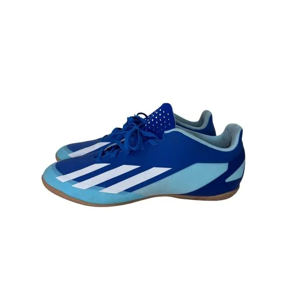 Adidas X Crazyfast.4 Indoor Soccer‎ Shoes IE1585 Blue Men's Size 12