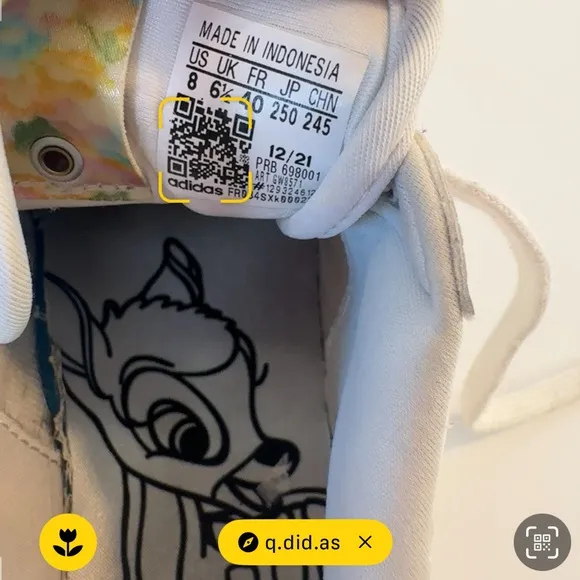 Adidas X Disney Bambi Wmns Forum Bold 'Bambi' Women’s 8 Shoes Sneakers
