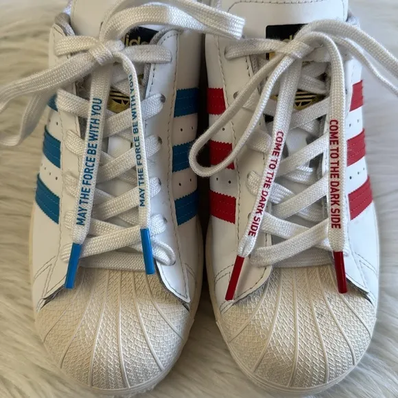 Adidas x Disney Star Wars Superstar Big Kid White New Hobbies Sneakers Size 5