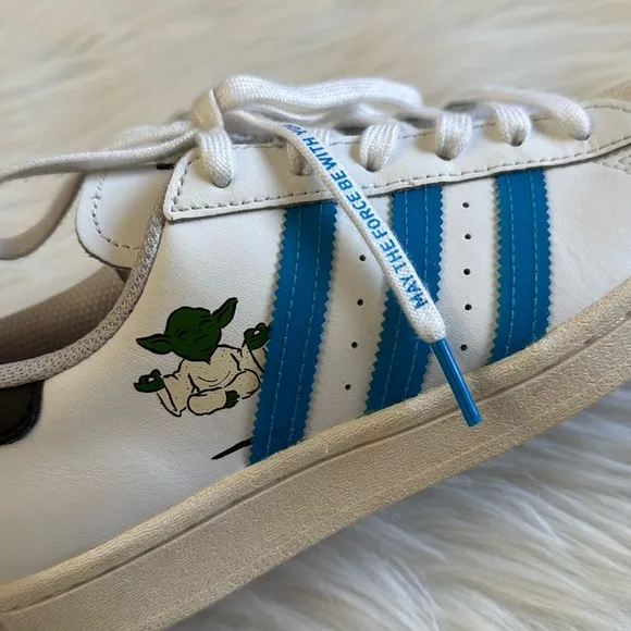 Adidas x Disney Star Wars Superstar Big Kid White New Hobbies Sneakers Size 5