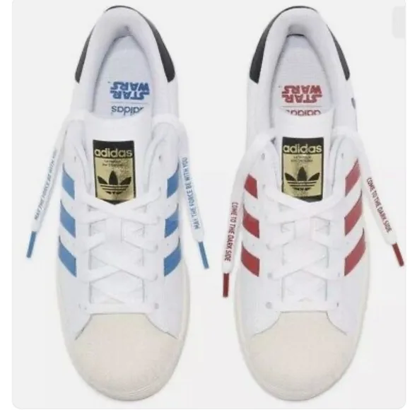 Adidas x Disney Star Wars Superstar Big Kid White New Hobbies Sneakers Size 5